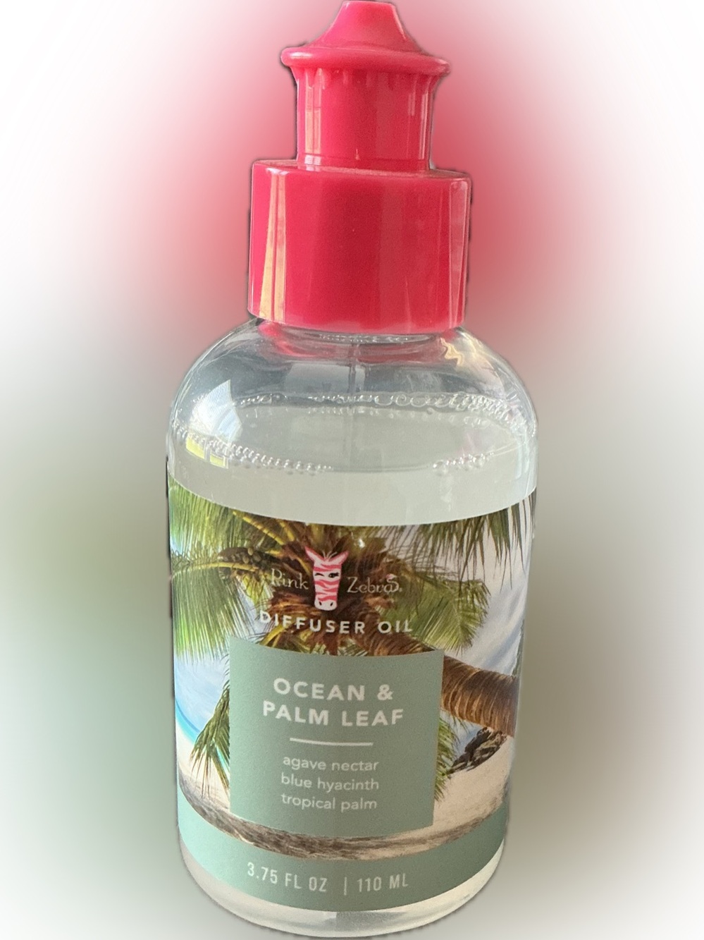 Ocean & Palm Leaf Pink Zebra Diffuser Oil